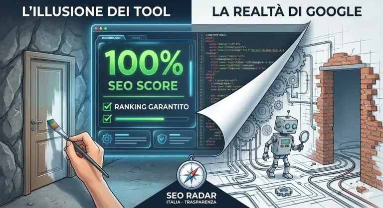 Ecco le 5 Grandi Illusioni SEO Fake News tecniche più blasonate che i tool costosi non ti spiegano mai