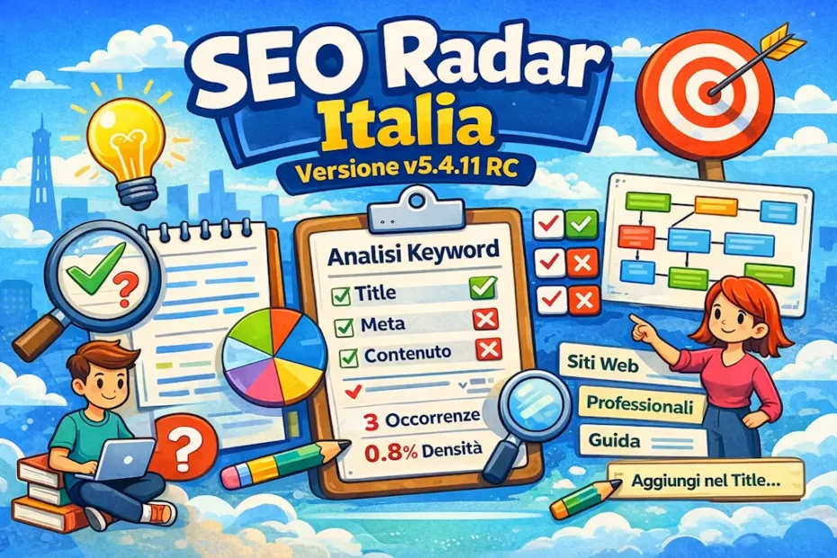Analisi SEO on page completamente Gratuita delle Keyword con la nuova versione 5.4.11