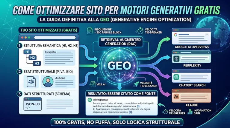 Come ottimizzare sito per motori generativi gratis